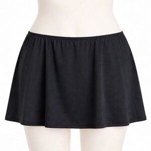 Jantzen Classics Athletic Skort Swim Skirt Shorts Black Size 14 L Beach Coverup